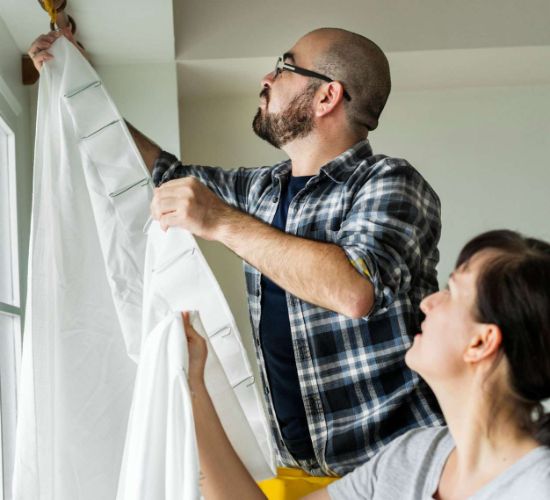 Durable Curtain Installation