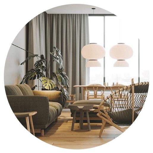Beautiful Motorized Curtain dubai