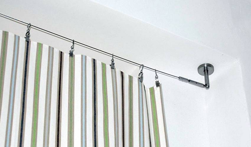 Suspend Curtain Rods From the Ceiling